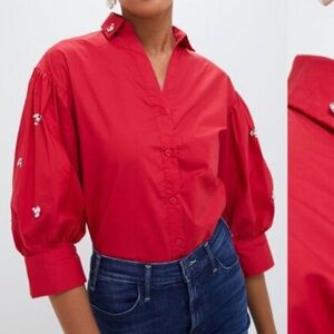 Exclusive Red Bara with Rhinestone Sleeves from Tuckernuck